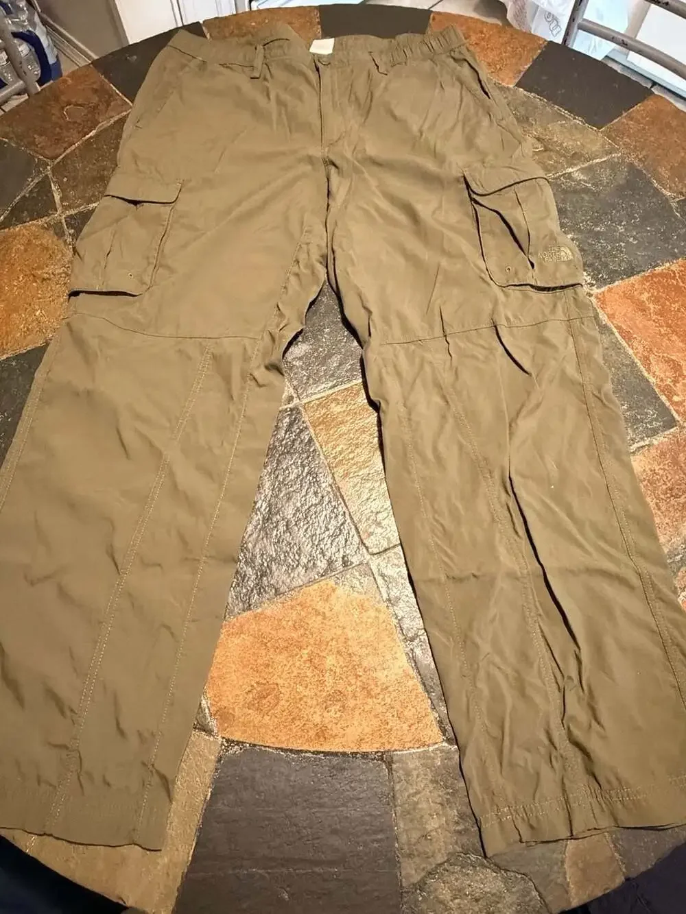The North Face Men's Cargo Hiking Pants Olive Green Size 34 Short